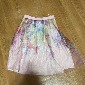 Ted Baker Multicolor Pleated Skirt